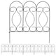 Sunnydaze Set of 5 Traditional Border Fences, 24"x24"