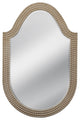 Shielded Wall Mirror - Antique Silver Leaf