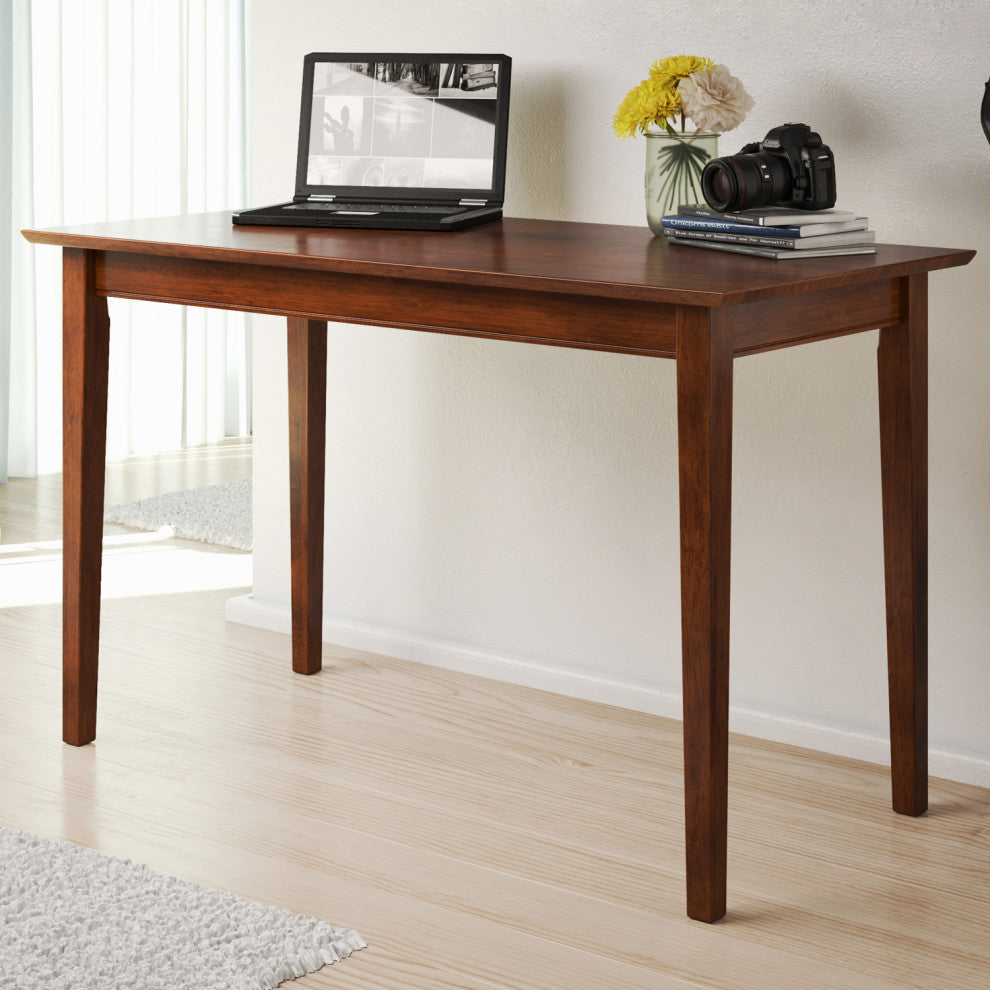 AFI Shaker Solid Wood Writing Desk in Walnut