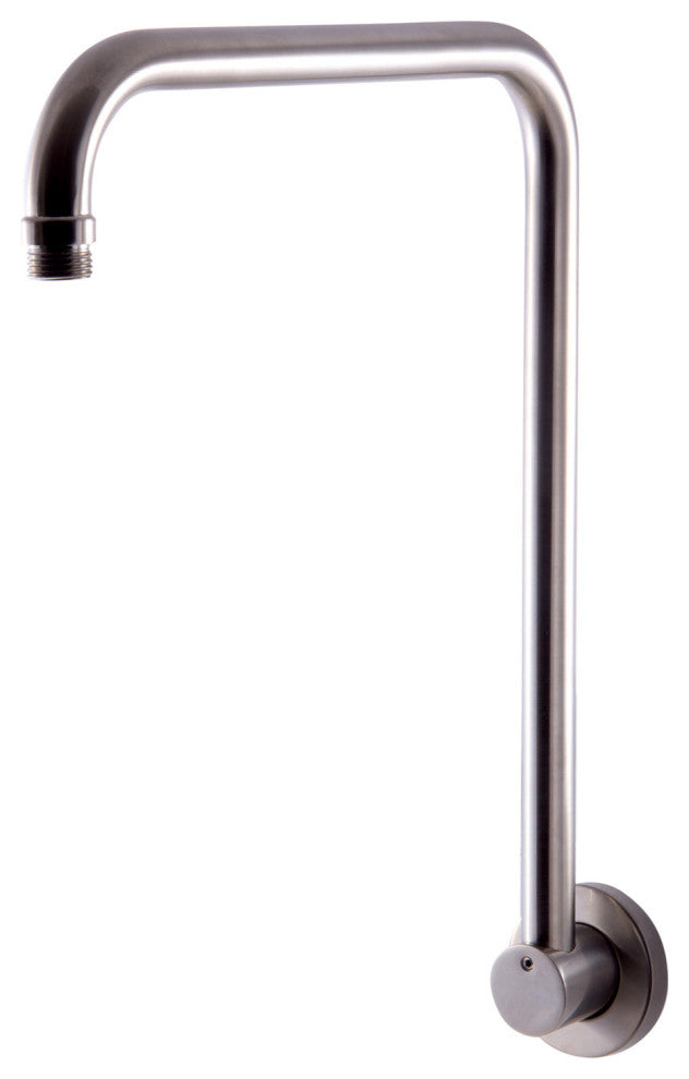 ALFI Brand AB12GRW-BN Brushed Nickel 12" Round Raised Wall Mounted Shower Arm