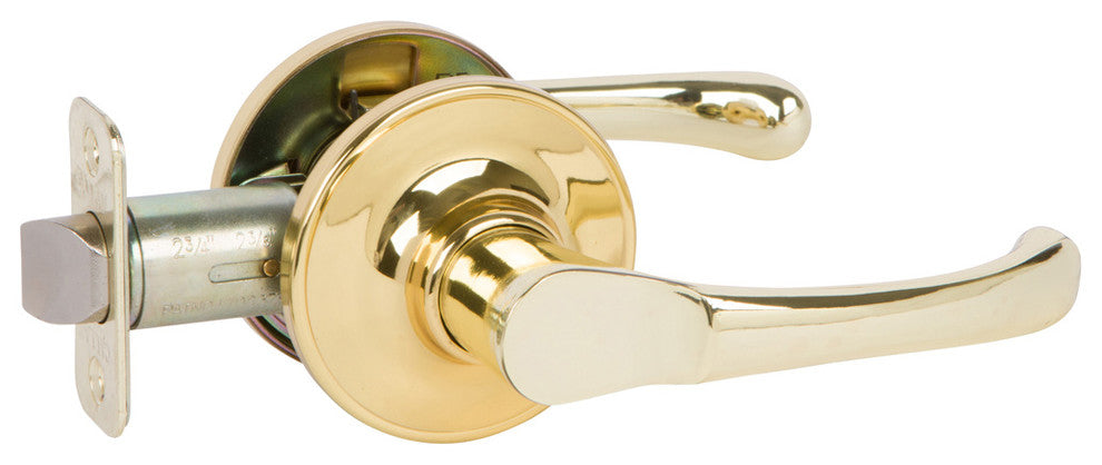 Callan Newport Passage Lever Set, Bright Brass