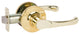 Callan Newport Passage Lever Set, Bright Brass