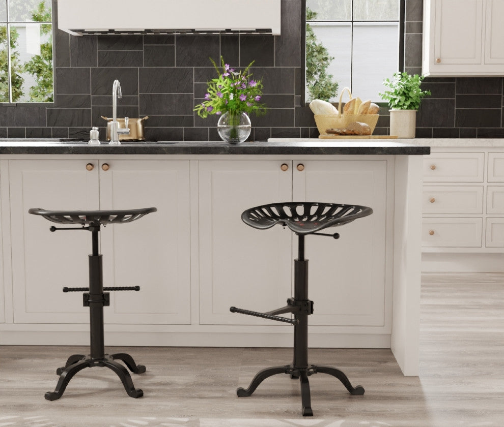 Adjustable Tractor Seat Stool, Industrial