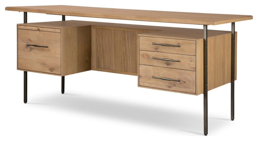 Lauren Desk-Natural Oak Solid