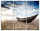 "Old Fisherman Boat" Photography Metal Wall Art, 3 Panels, 36"x28"