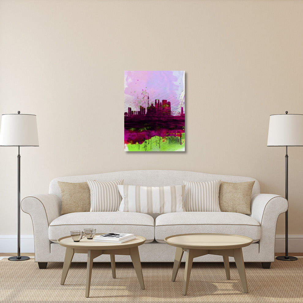 "Tokyo Watercolor Skyline" Fine Art Print