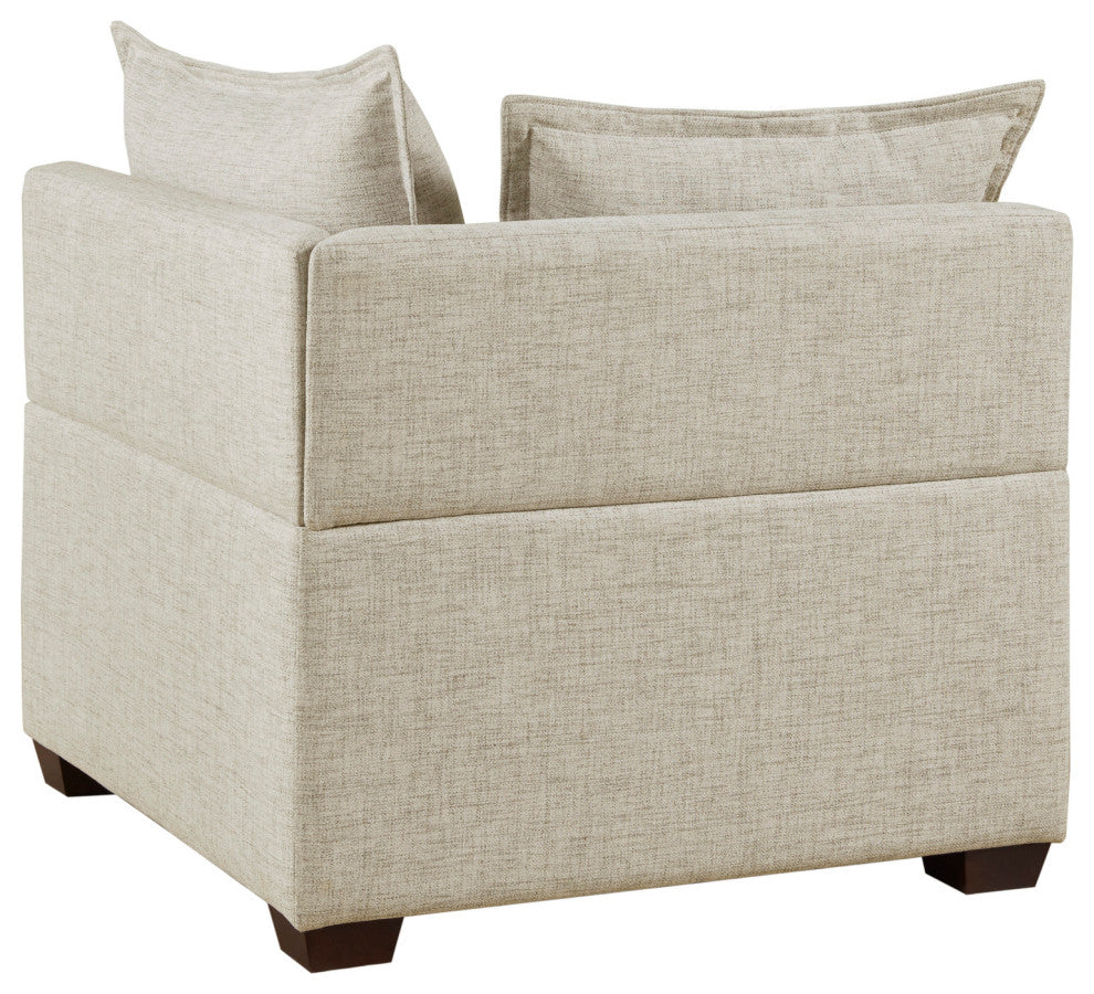 INK+IVY Molly 3-Piece Modular L-Shape Sofa, Linen