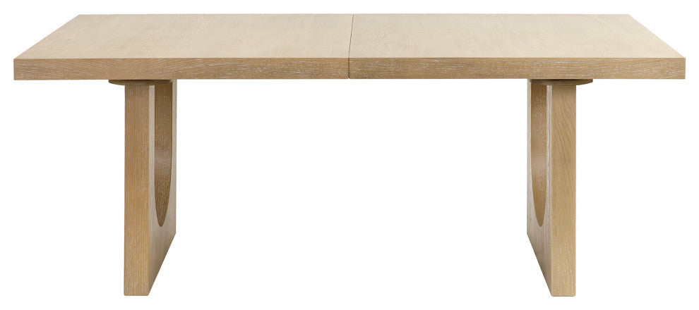 Modern Wood Rectangular Kitchen Table With 6-Chairs, Light Brown