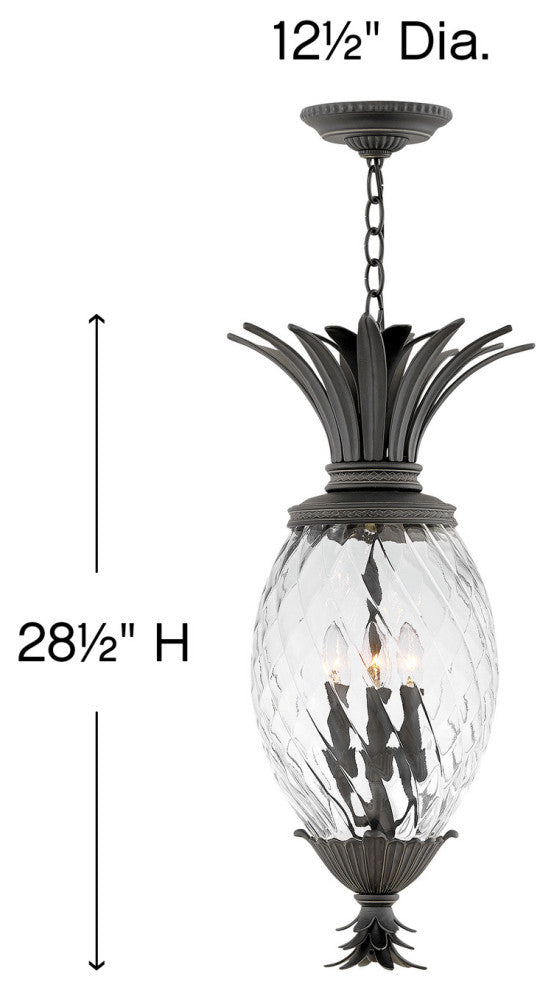 Hinkley Plantation Large Hanging Lantern, Museum Black