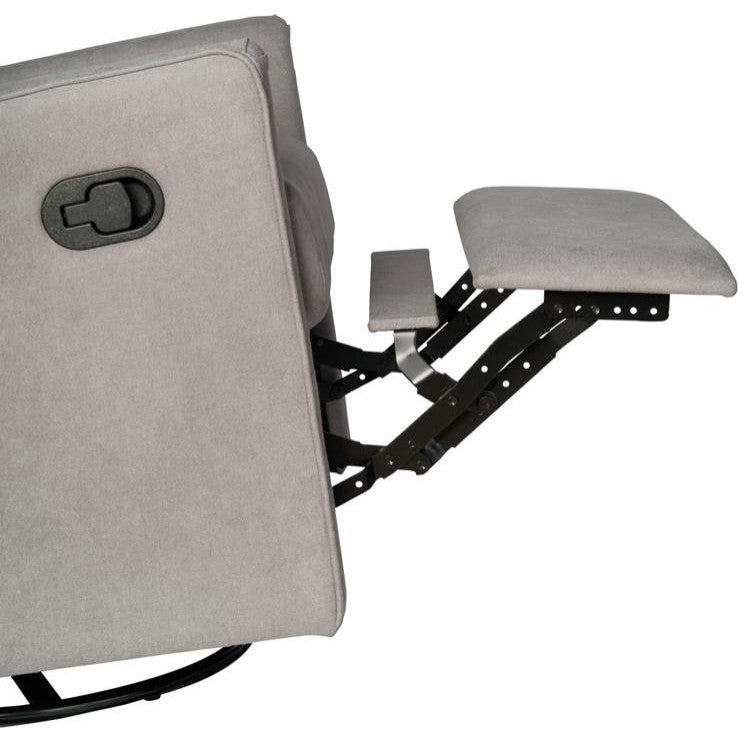 Cash Swivel Glider Rocker Recliner Chair, Light Gray