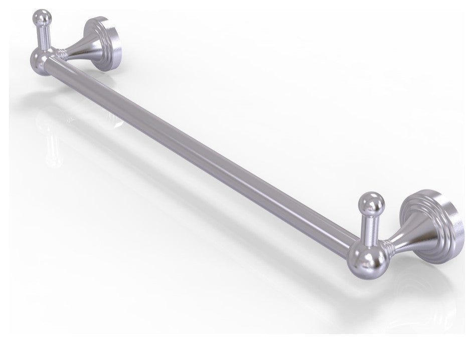Sag Harbor 36" Towel Bar with Integrated Hooks, Satin Chrome