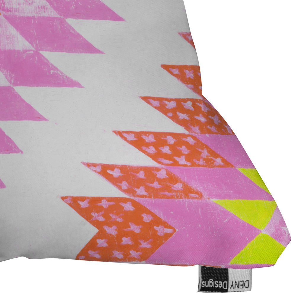 Deny Designs Dash And Ash Chelsea And Coral Outdoor Throw Pillow