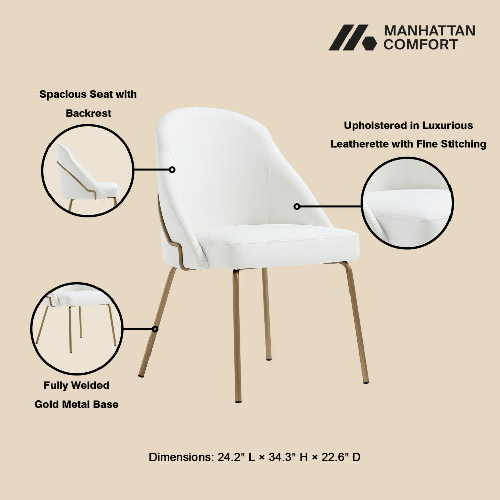 Manhattan Comfort Gracie Dining Chair, Set of 4