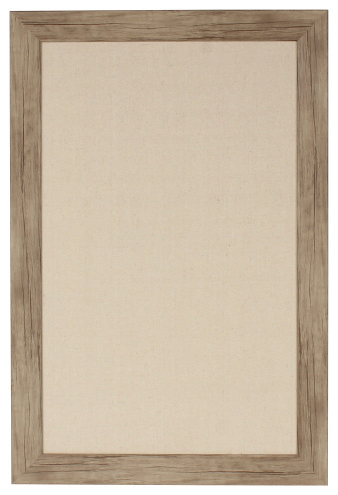 Beatrice Rustic Brown Framed Fabric Pinboard