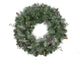 30" Arctic Mist Wreath, 150 Tips, 50 Clear Lights