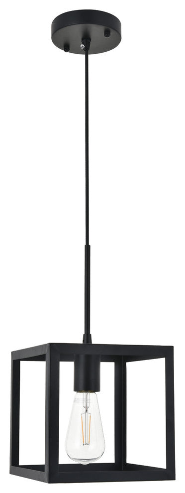 Black Finish 1-Light Pendant