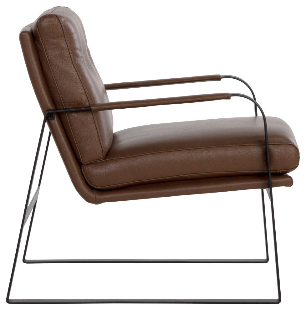 Sterling Lounge Chair Missouri Mahogany Leather