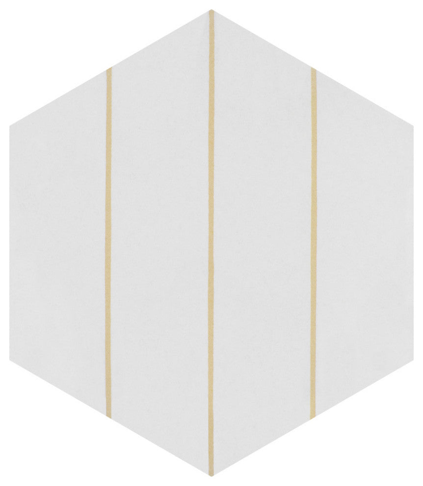 Porto Savona Hex Dandelion Porcelain Floor and Wall Tile