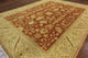 Orange Oushak Chobi Hand-Knotted Wool Rug, 9'x12'