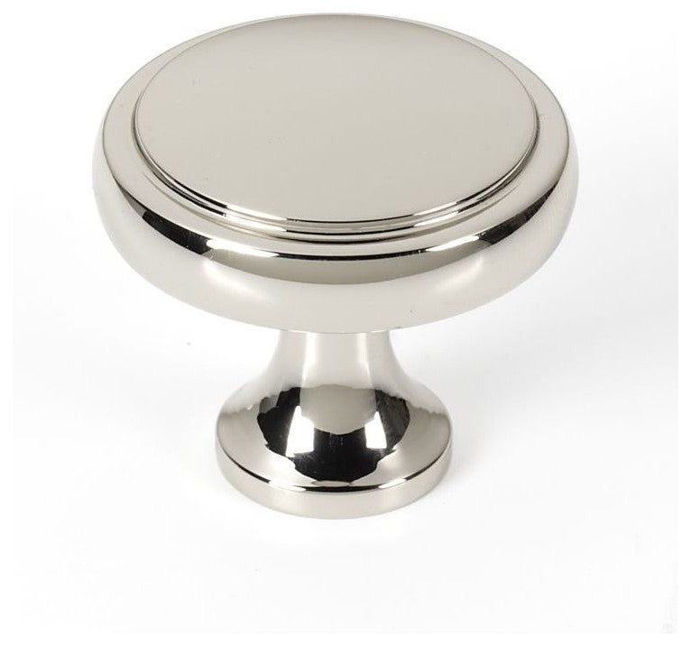 Alno, Cabinet Knob, Polished Nickel, 1"x1"x1"