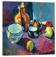 "Dishes & Fruit" by Henri Matisse, 12x12x1.5"