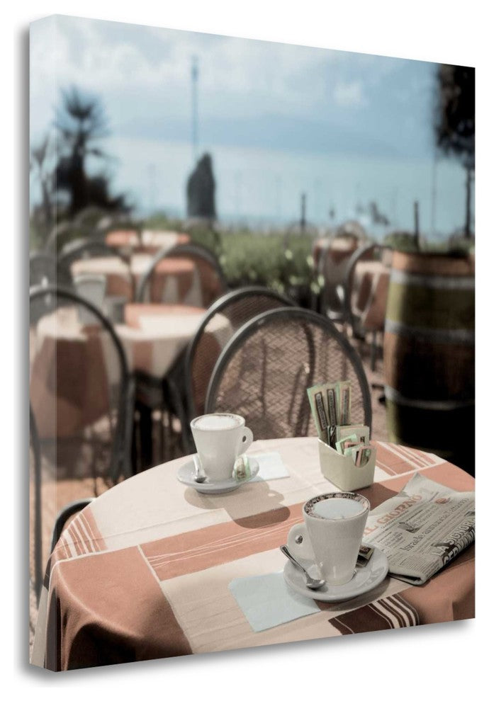 "Gravedonna Caffe" By Alan Blaustein, Giclee Print on Gallery Wrap Canvas