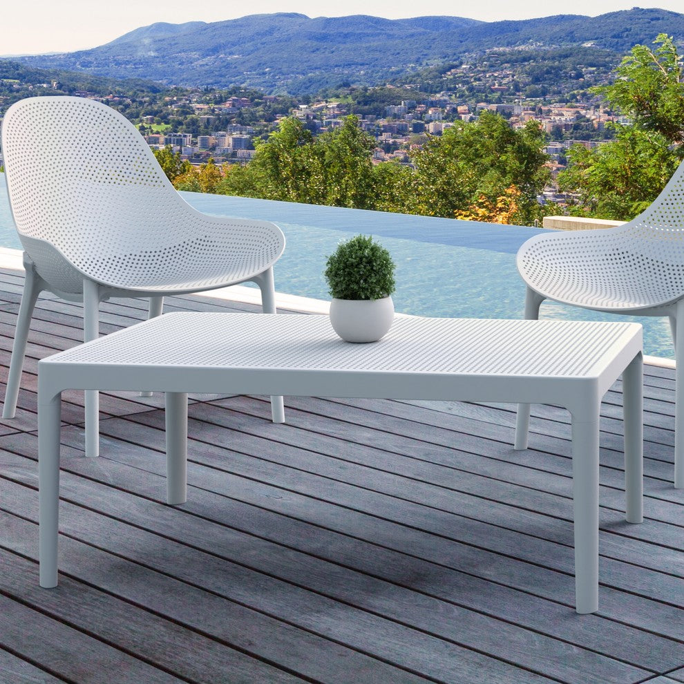 Compamia 39" Sky Lounge Table, White
