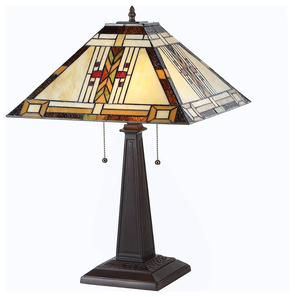 Gode 2-Light Mission Table Lamp