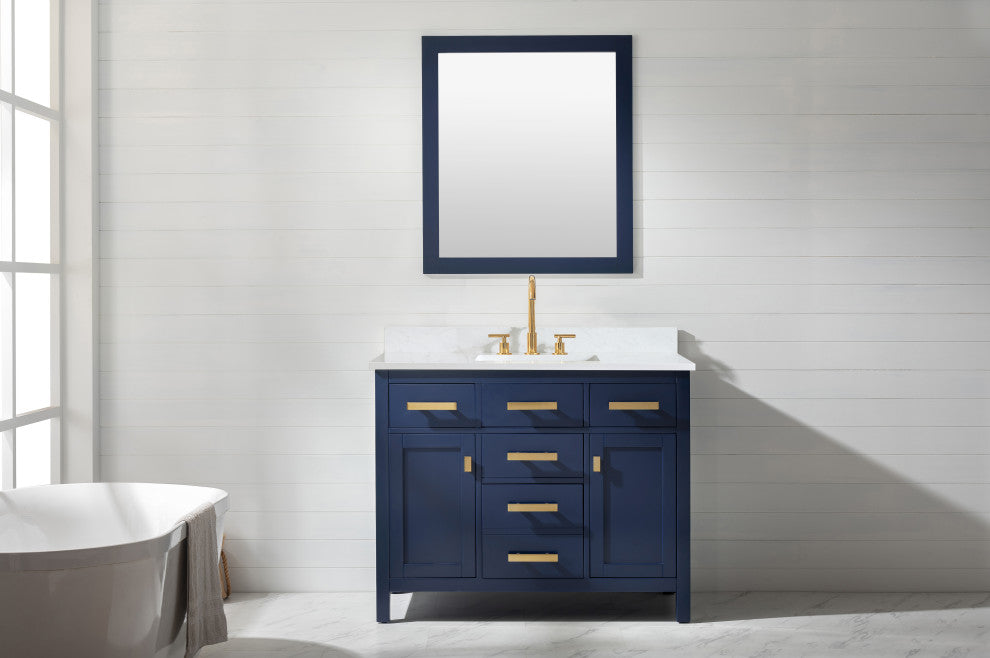 Valentino 42" Single Vanity, Blue