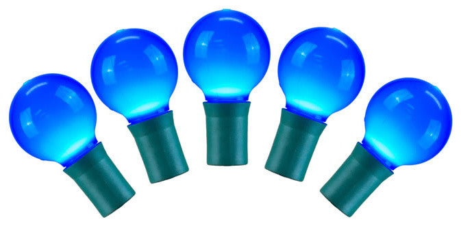Vickerman X8Gcg32 25 Blue G30 Led Light On Green Wire 16' Christmas Light Strand