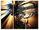 "Fractal 3-D Dark Brown Tangle" Metal Wall Art, 3 Panels, 36"x28"