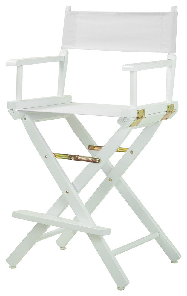 024" Director's Chair White Frame-White Canvas