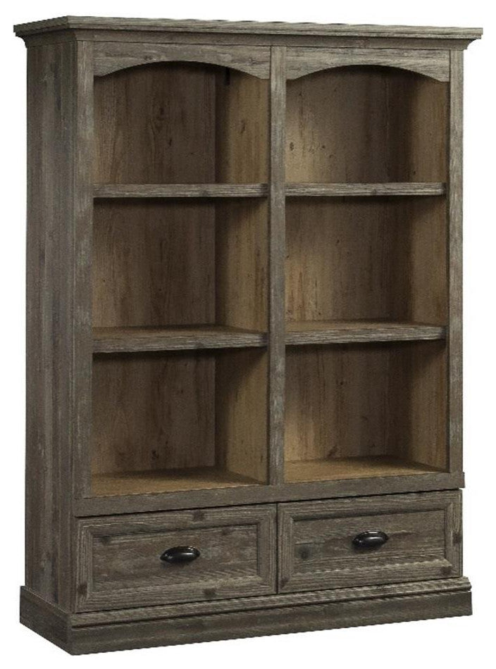 Sauder Sonnet Springs Engineered Wood Bookcase in Pebble Pine
