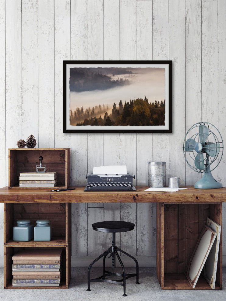 "Into the Forest" Framed Painting Print, 12x8