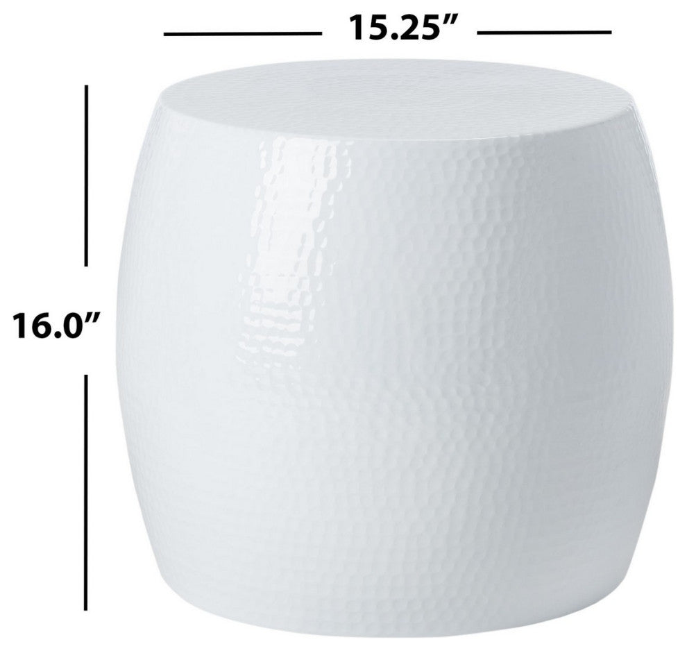 Safavieh Odin Round Stool, White