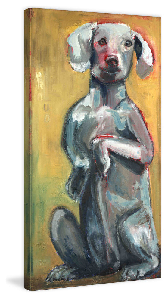 "Tall Dog" Painting Print on Canvas by Tori Campisi
