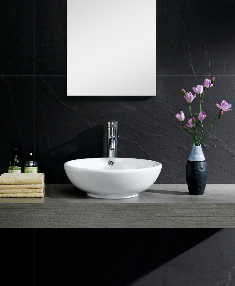 Fine Fixtures Vitreous China Round Vessel Sink