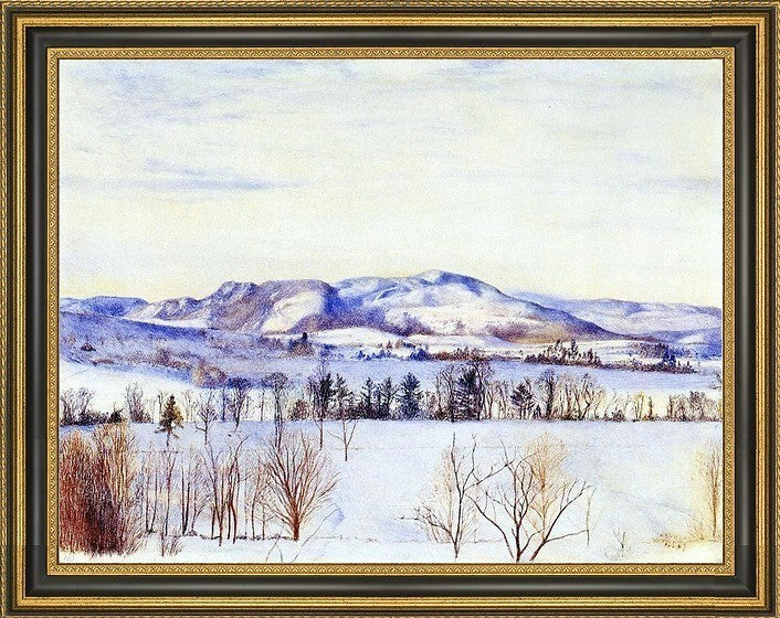 Henry Roderick Newman Monument Mountain Framed Premium Canvas Print, 18"x24"