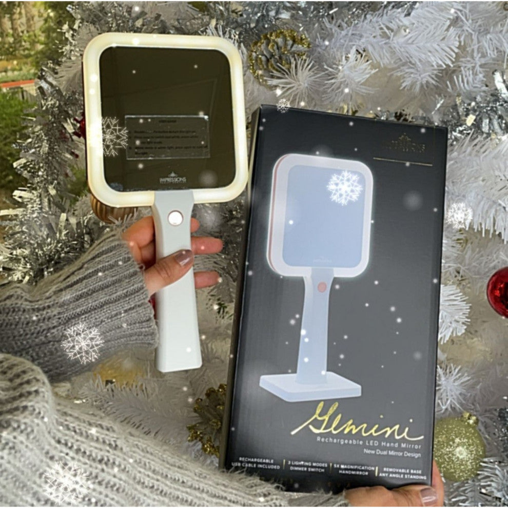 Gemini Rechargeable LED Hand Mirror