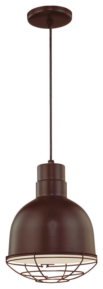 R Series Collection  10" Corded RLM Pendant, Architectural Bronze