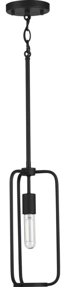 Bonn Collection 1-Light Black Mini-Pendant