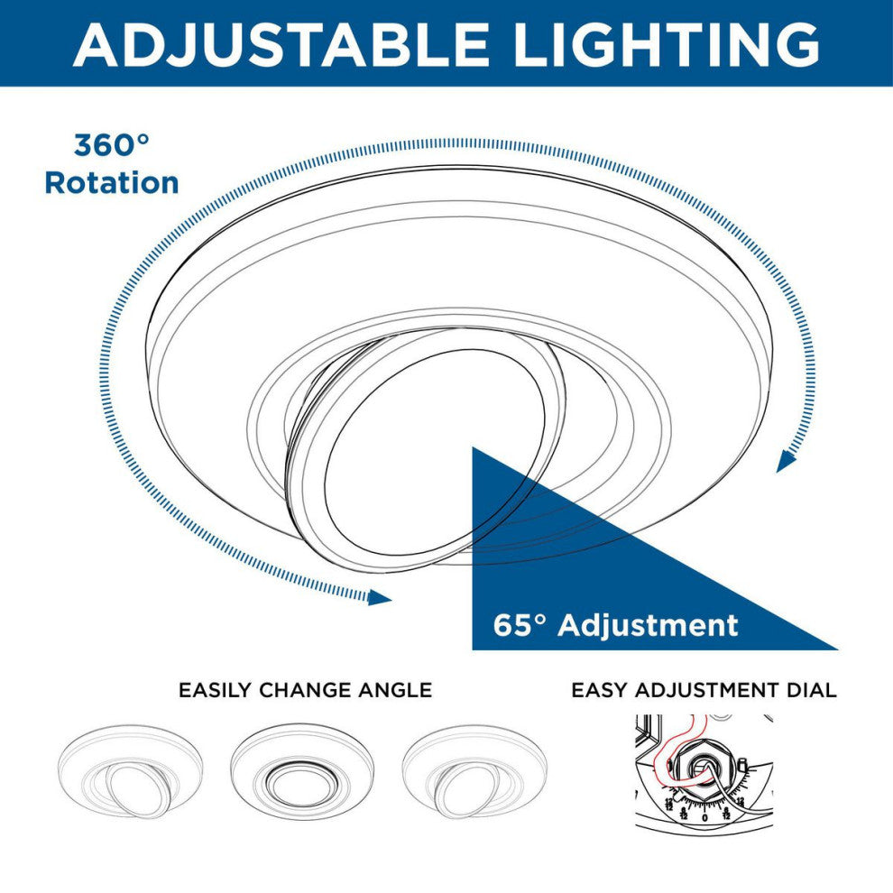 Intrinsic Collection 7" Black Flush Mount LED Adjustable Eyeball Ceiling Fixture