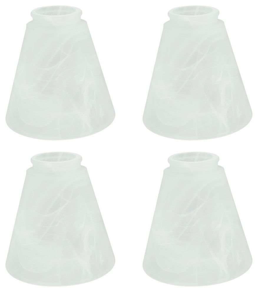Aspen Creative 23047-4 Frosted Replacement Glass Shade 4 Pack