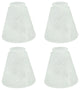 Aspen Creative 23047-4 Frosted Replacement Glass Shade 4 Pack