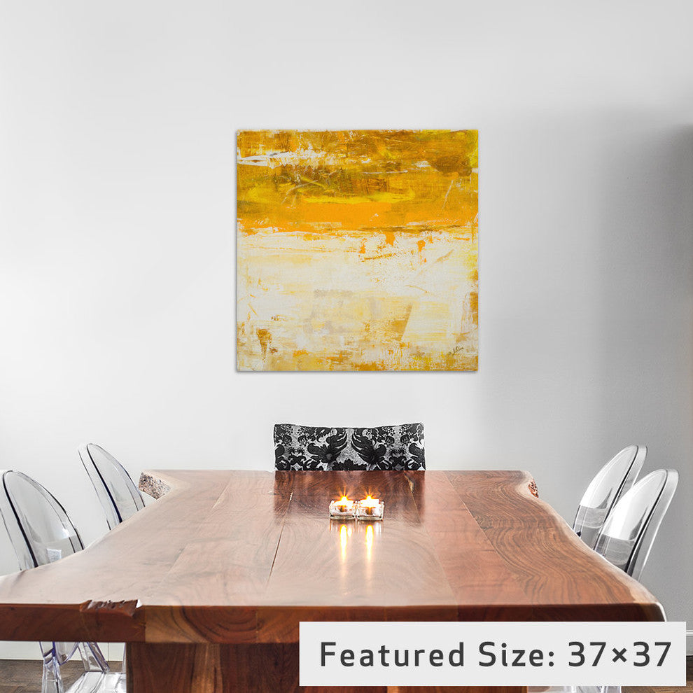 "Yellow Field Gallery" by Julian Spencer, 26x26x1.5"
