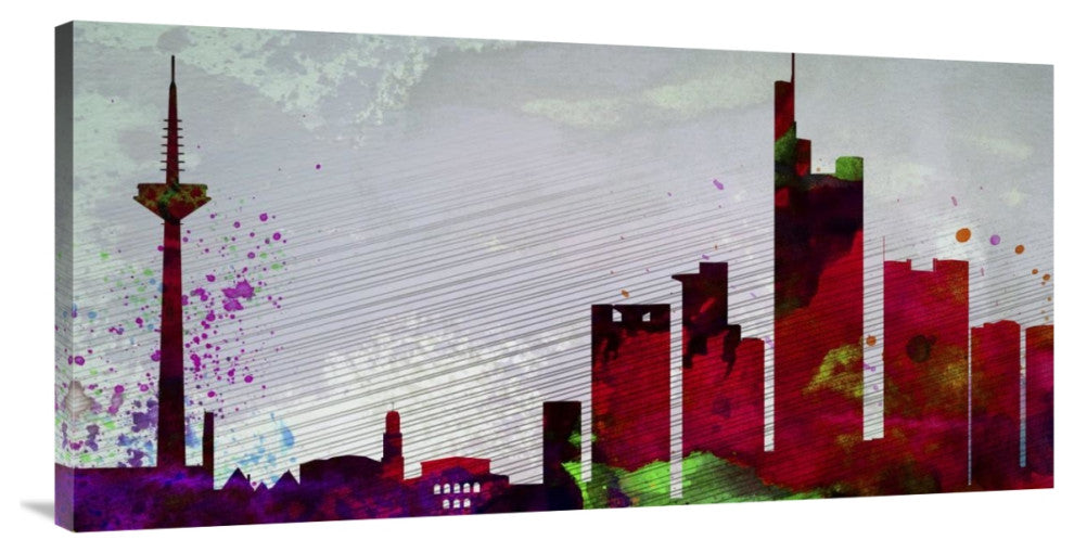 "Frankfurt City Skyline" Fine Art Print