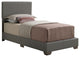 Bed, Gray, Twin
