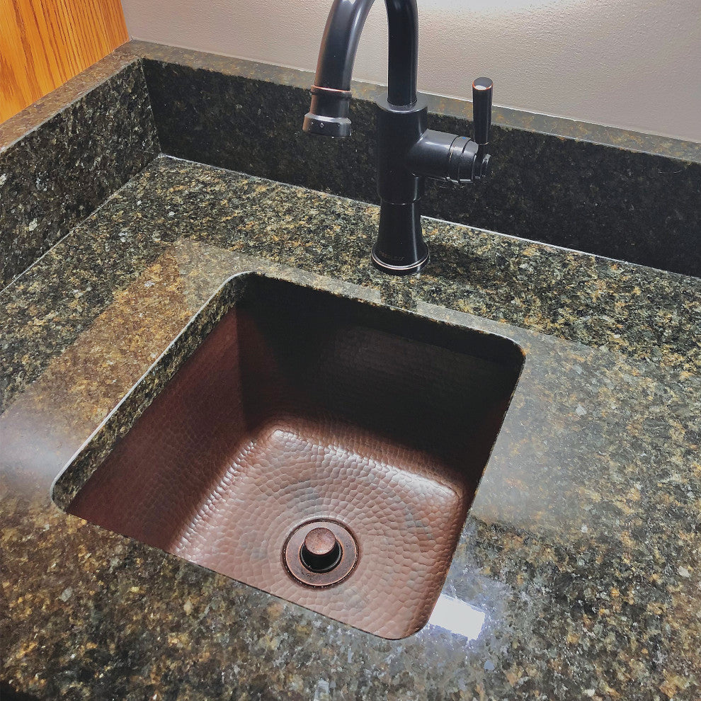 Pollock Copper 12" Single Bowl Undermount Kitchen Sink