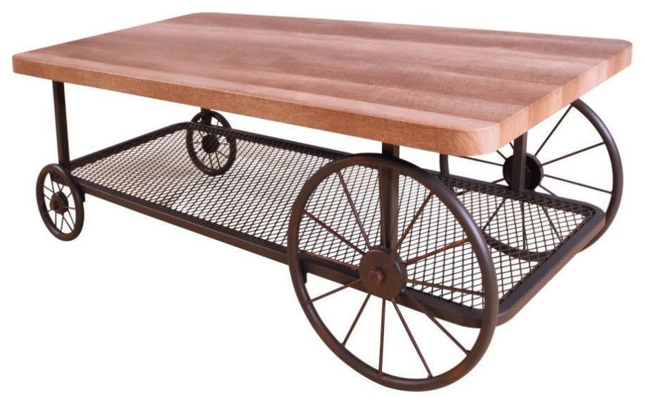 Acme Francie Coffee Table Oak and Antique Gray