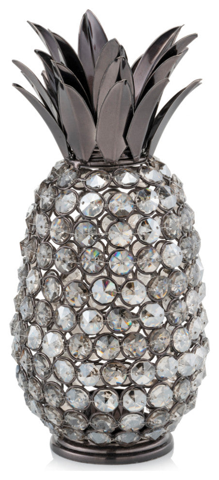 Pina Oja Cristal Black Nickel Pineapple